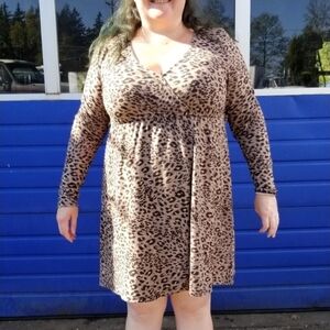 Leopard Print Women's Dress